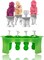 Zombie Popsicle Mold Set 4 Pieces Homemade Silicone Popsicle Maker Kid Easy Release Ice Cream Molds Reusable DIY Pop Molds- BPA Free (Zombie)